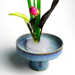 Blomster^4 blomsterformede blomsterarrangementer i klar plastik, 70 mm