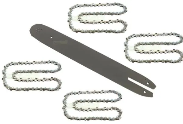 Sale 35 cm (14") / 1,3 mm / 3/8" / 50 TG Sværd + 4 X kæde for STIHL motorsav Havemaskiner