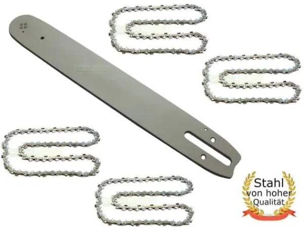 Havemaskiner^37 cm 1,6 mm 0,325" 62 TG Sværd + 4 kæde for Stihl 026 AV MS260 motorsav
