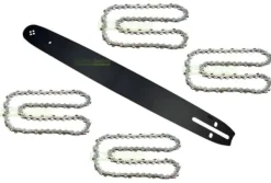 Havemaskiner^45 cm 1,5 mm 0,325" 72 TG Sværd +4X kæde for Partner Jonsered Pioneer