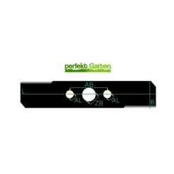 Sale 35,5 CM plæneklipperkniv til Greenworks 25022, 25222, 29172 / GLB 7629 33313250 Havemaskiner