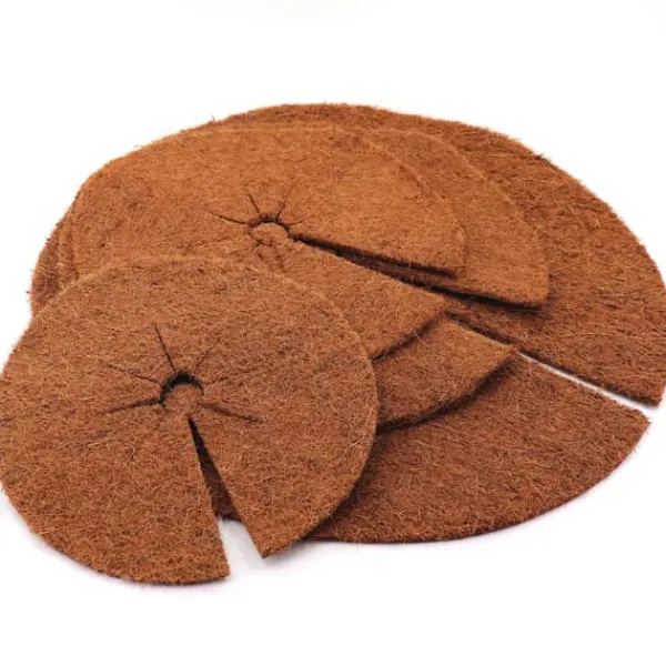 Outlet 1 Coconut Mulching-skive 45 cm Kokosfibermåtte Kokosfiber Plantebeskyttelsesmåtte Kokosnød Kompostdækning