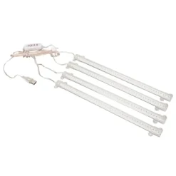 Kit Til Plante- & Urtedyrkning^4 hoveder USB-stik Dæmpbar Full Spectrum LED Grow Light med timerfunktion til indendørs sukkulenter - 4000K 168 LED'er