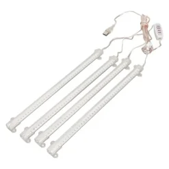 Kit Til Plante- & Urtedyrkning^4 hoveder USB-stik Dæmpbar Full Spectrum LED Grow Light med timerfunktion til indendørs sukkulenter - 4000K 168 LED'er