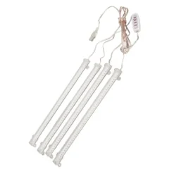 Kit Til Plante- & Urtedyrkning^4 hoveder USB-stik Dæmpbar Full Spectrum LED Grow Light med timerfunktion til indendørs sukkulenter - 4000K 168 LED'er