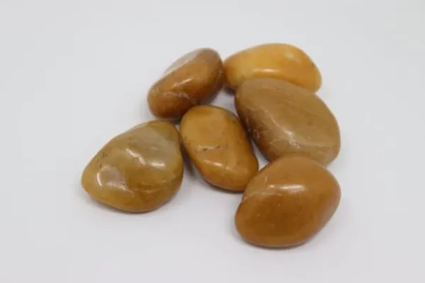 Havesten & Trædesten^200 kg Polerede småsten Flodsten Småsten Havegrus Prydgrus Gul
