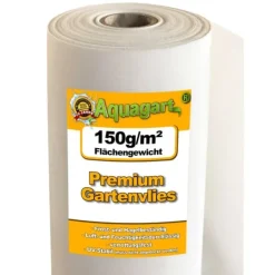 Sale 75 m² Havefleece Ukrudtsbekæmpelsesstof Ukrudtsforing Mulchstof 150 g/m² hvid 2 m bred Haveduge