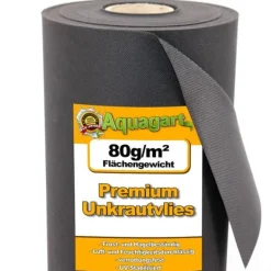 80 m² Havefleece Ukrudtsbekæmpelsesstof Mulchstof 80 g 1,5 m bred Haveduge