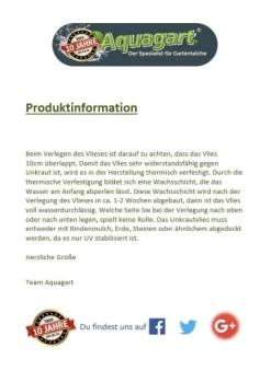 New 42 m² Havefleece Ukrudtsbekæmpelsesstof Ukrudtsforing Mulchforing Mulchstof 150 g 1,2 m bred Haveduge