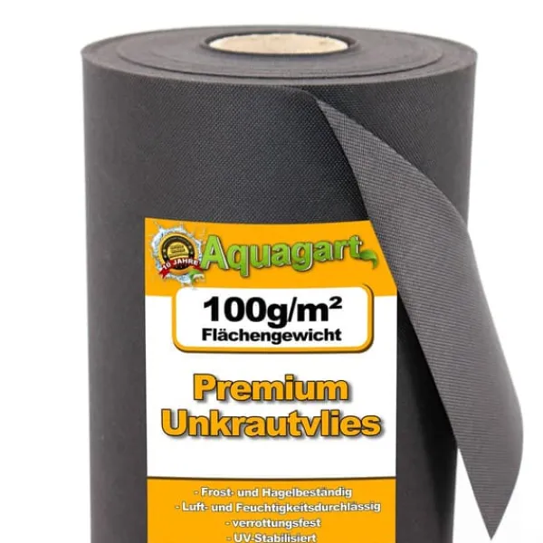 Discount 10 m² Havefleece Ukrudtsbekæmpelsesstof Mulchstof 100 g 1,6 m w. Haveduge