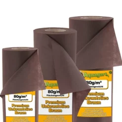 700 m² Havefleece Ukrudtsbekæmpelsesstof Mulchstof 80 g 1,4 m bred brun Haveduge