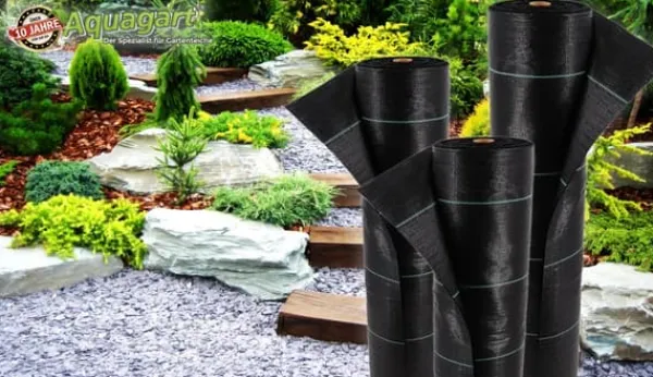 Haveduge^16 m² Ukrudtsbekæmpelsesmembran Ukrudtsforing Mulch liner 100 g 1,65 m bred