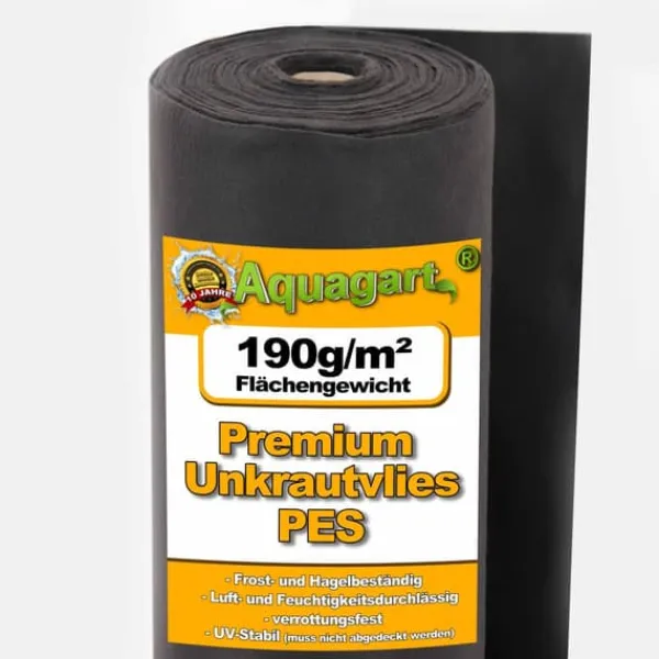 Haveduge^25 m² Ukrudtsbekæmpelsesstof Havefleece Mulchstof Ukrudtsbekæmpelsesmembran 190 g 1 m bred PES
