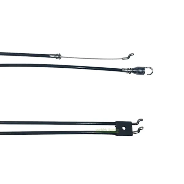 Havemaskiner^1235/975 mm Bowden-drivkabel + 1240/1070 mm bremsekabel til plæneklipper – 3X Z-krog + fjeder