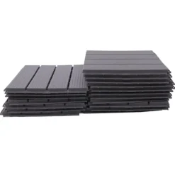 Havedekorationer^22 Pakke Udendørs Terrasse, Sammenklappelige Terrassedeckfliser, 30 x 30 x 1,6 cm