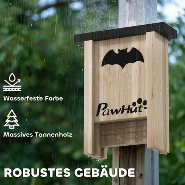 Best 3 pakker flagermusreder, flagermuskasser til haver, frugthaver, gårde, nem ophængning, 18 x 6 x 22,5 cm Til Fugle & Småvildt