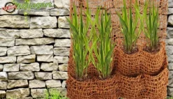 Haveduge^10 Planteposer Coir stof 8 Poser Bankmåtte Skråmåtte til Pond liner