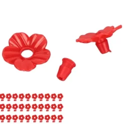 Til Fugle & Småvildt^30 set Hummingbird Feeder Blommor Flerfärgad Unik utbytbar Hummingbird Bird Feeder Blomma Tillbehör Röd