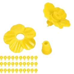 Outlet 30 set Hummingbird Matare Blommor Flerfärgad Unik Utbytbar Hummingbird Fågel Matare Blom Tillbehör Gul Til Fugle & Småvildt
