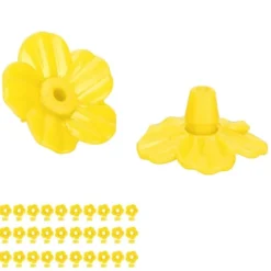 Outlet 30 set Hummingbird Matare Blommor Flerfärgad Unik Utbytbar Hummingbird Fågel Matare Blom Tillbehör Gul Til Fugle & Småvildt