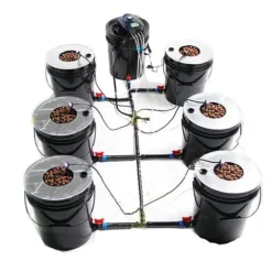 Outlet 7 Spand Hydroponisk System, Effektiv Vandbrug,sort Kit Til Plante- & Urtedyrkning