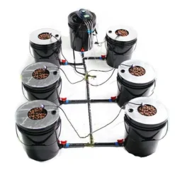 Outlet 7 Spand Hydroponisk System, Effektiv Vandbrug,sort Kit Til Plante- & Urtedyrkning