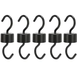 Til Fugle & Småvildt^5 st Fågelmatarkrokar Svart ABS Robust Enkel installation Vackra Myrförebyggande krokar för trädgård