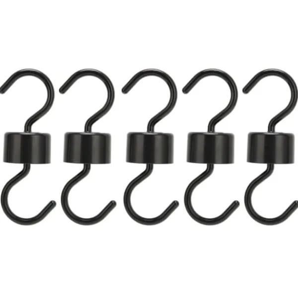 Til Fugle & Småvildt^5 st Fågelmatarkrokar Svart ABS Robust Enkel installation Vackra Myrförebyggande krokar för trädgård