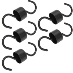 Til Fugle & Småvildt^5 st Fågelmatarkrokar Svart ABS Robust Enkel installation Vackra Myrförebyggande krokar för trädgård