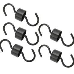 Til Fugle & Småvildt^5 st Fågelmatarkrokar Svart ABS Robust Enkel installation Vackra Myrförebyggande krokar för trädgård