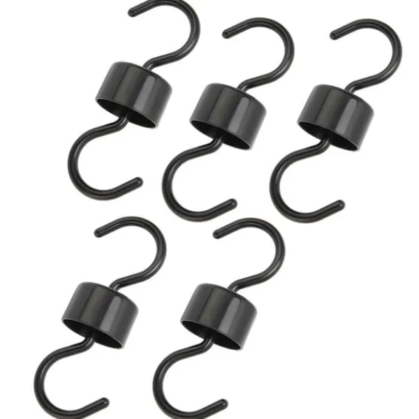 Til Fugle & Småvildt^5 st Fågelmatarkrokar Svart ABS Robust Enkel installation Vackra Myrförebyggande krokar för trädgård