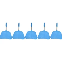 New 5 st flugsmäll blå lättvikts flexibel bekväm förtjockad flugracket med infällbar stav Fluesmækkere