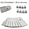 Online 18 st Knivblad till Husqvarna Automower Gardena Silver Robotgräsklippare Havemaskiner