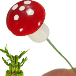 Havedekorationer^50 st Mini svampdekoration Miniatyrträdgårdshantverk liten konstgjord svamp