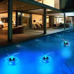 New 2 st Solar flytande poolljus färgskiftande LED-fjäril trollslända ljus Utomhuspool Trädgård Bakgård Damm Festdekorationer Pool- & Spatilbehør