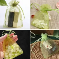 Outlet 30 stk. 20*30 cm frugtposer med snøre, genanvendelige haveposer, frugtposer, velegnede til frugttræer, grøntsager og blomster Havekurve