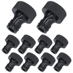 Best 10 stk 15 mm gevindadapter Plastforseglbar holdbar slangeforbindelse til gårdhaveG3/4 indvendigt gevind Vanding