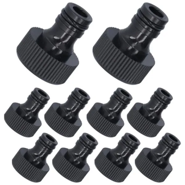 Best 10 stk 15 mm gevindadapter Plastforseglbar holdbar slangeforbindelse til gårdhaveG3/4 indvendigt gevind Vanding