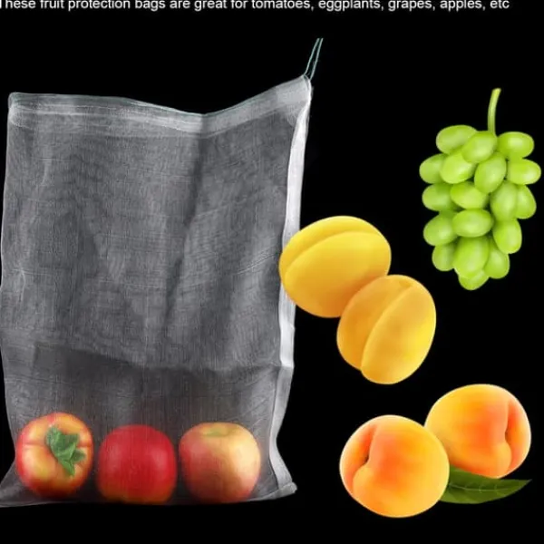 Clearance 50 stk. beskyttelsesposer til planter og frugter med snørebånd mod insekter og haveredskaber 30*20 cm Insektmiddel & Dyreafvisende Middel