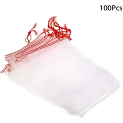 Hot 100 stk frugt cover taske, 30x20cm frugt cover taske, plante mesh taske, nylon have mesh taske, Haveduge
