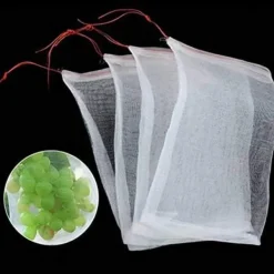 Hot 100 stk frugt cover taske, 30x20cm frugt cover taske, plante mesh taske, nylon have mesh taske, Haveduge