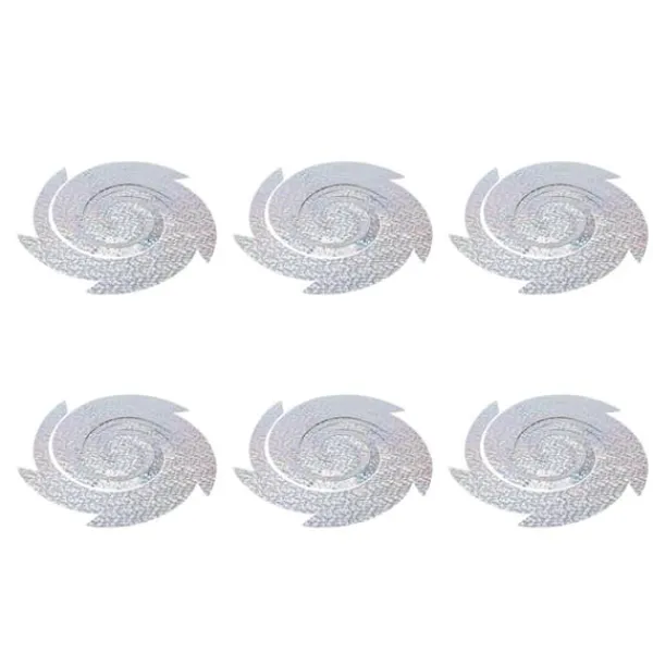 Insektmiddel & Dyreafvisende Middel^6 STK Fugleafvisende Reflektor Sølv Spiral Fugleafvisende Ark Skræmmefugleværktøj til Farm Garden