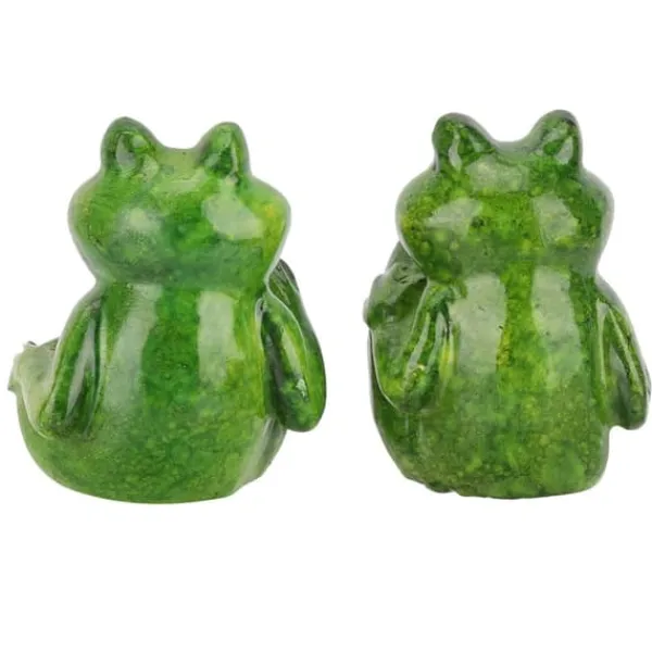 New 2 stk. harpiks frøer statue udendørs have dekoration skulptur til hjemmet skrivebord have ornament Havedekorationer