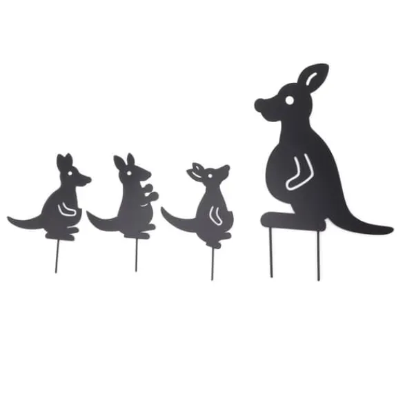 Havedekorationer^4 stk Jernkunst Dyredekoration Genial Multi Purpose Kangaroo Plugin Efterårsdekoration til gårdhave