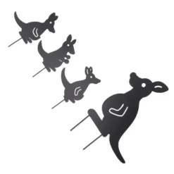 Havedekorationer^4 stk Jernkunst Dyredekoration Genial Multi Purpose Kangaroo Plugin Efterårsdekoration til gårdhave