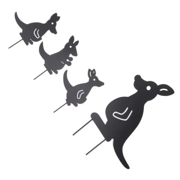 Havedekorationer^4 stk Jernkunst Dyredekoration Genial Multi Purpose Kangaroo Plugin Efterårsdekoration til gårdhave