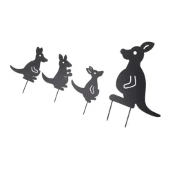Havedekorationer^4 stk Jernkunst Dyredekoration Genial Multi Purpose Kangaroo Plugin Efterårsdekoration til gårdhave