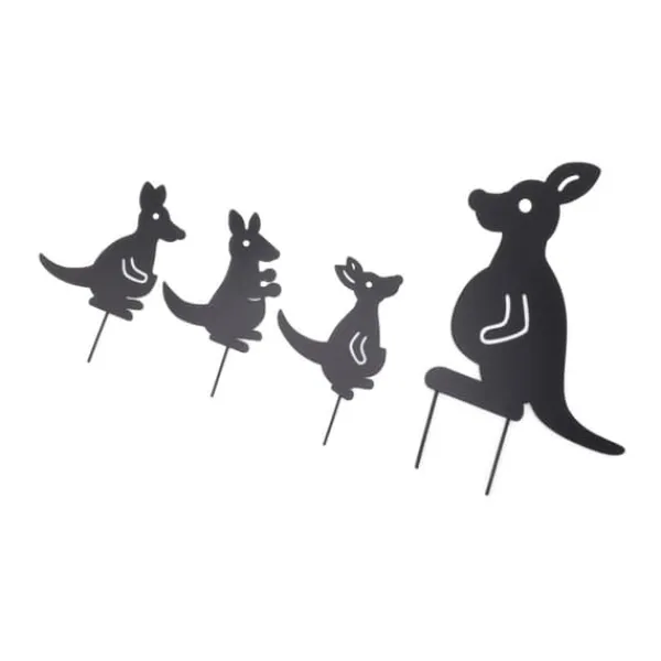Havedekorationer^4 stk Jernkunst Dyredekoration Genial Multi Purpose Kangaroo Plugin Efterårsdekoration til gårdhave