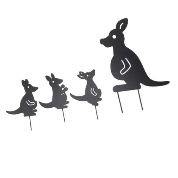 Havedekorationer^4 stk Jernkunst Dyredekoration Genial Multi Purpose Kangaroo Plugin Efterårsdekoration til gårdhave