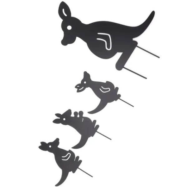 Havedekorationer^4 stk Jernkunst Dyredekoration Genial Multi Purpose Kangaroo Plugin Efterårsdekoration til gårdhave